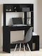Computer Büro Holz Black 100x45x140cm