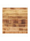 vidaXL Square Table Surface made of Solid Wood Natural 80x80x3.8cm 371415 1pcs