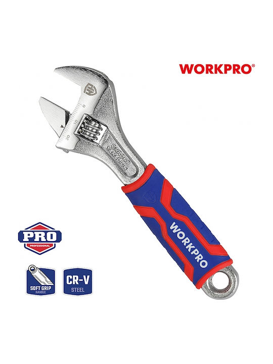 WorkPro French Wrench with Adjustable Opening 8mm 200mm