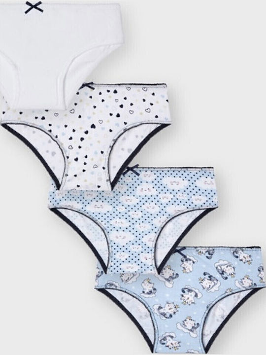 Mayoral Clouds Set Set of Kids' Briefs Navy Blue 4pcs
