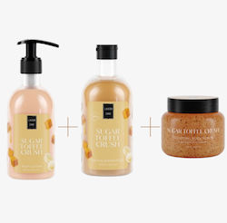 Lavish Care Sugar Toffee Crush Hautpflegeset für Feuchtigkeitsspendend & Reinigung Körperreinigung