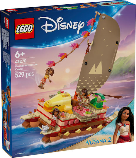 LEGO Disney Moanas Abenteuer-Kanu für 6+ Jahre 529Stücke