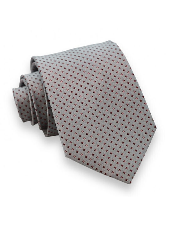 Tie Silver Bordeaux 7.5cm