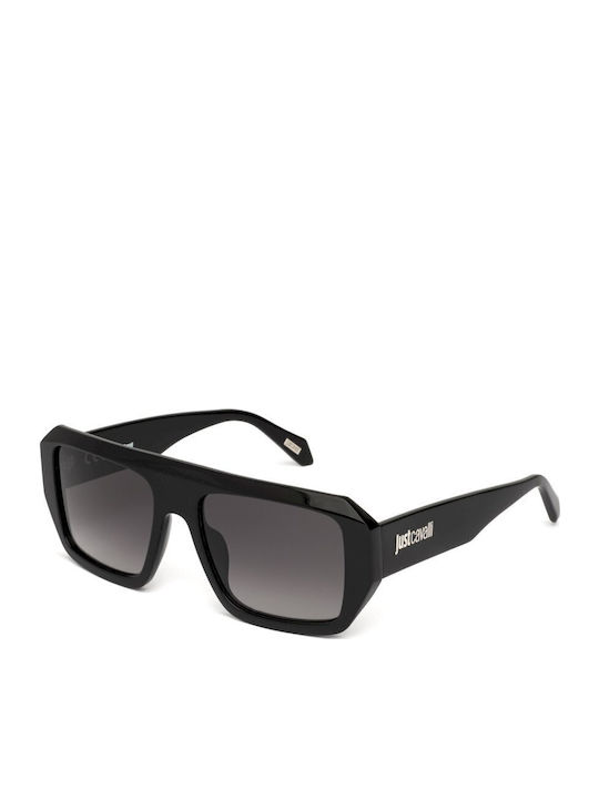 Just Cavalli Unisex Sunglasses with Black Plastic Frame and Gray Gradient Lens JC101 0700