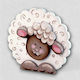 Miel Decorativ din Lemn 21cm X 20cm X 2cm