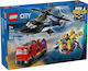LEGO Lego-Stadt Hubschrauber Feuerwehrauto und U-Boot für 7+ Jahre 874 Stück