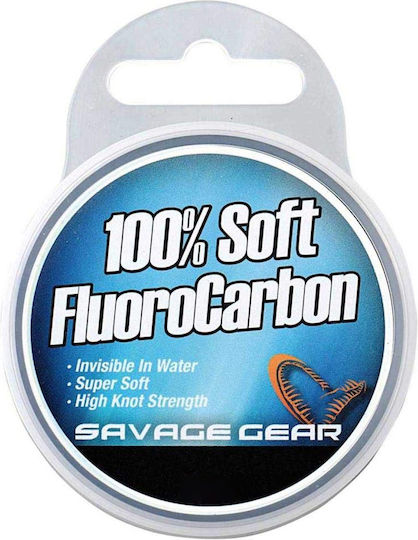 Fir de pescuit invizibil Savage Gear 100% fluorocarbon moale 0,39mm 9,4kg 35m