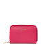Small Leather Women's Wallet Classic with RFID Fuchsia