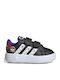 Marvel Grand Court Spider-Man Παιδικά Sneakers με Σκρατς Core Black / Cloud White / Semi Lucid Blue