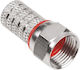 Sat-F-Stecker HQ + Cu RG59 5,8 mm Dichtung