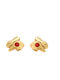 Kids Earrings Gold 9 Carats Enamel