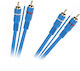 Кабел 2 X RCA 2 X RCA + ядро 5м