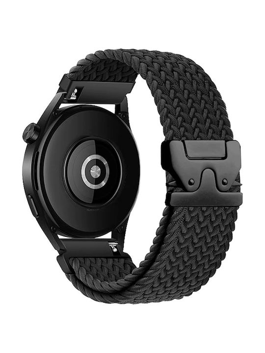 Nylon Easy Click Parachute Buckle Strap Black 22mm Nylon Easy Click Parachute Buckle Strap Black 22mm