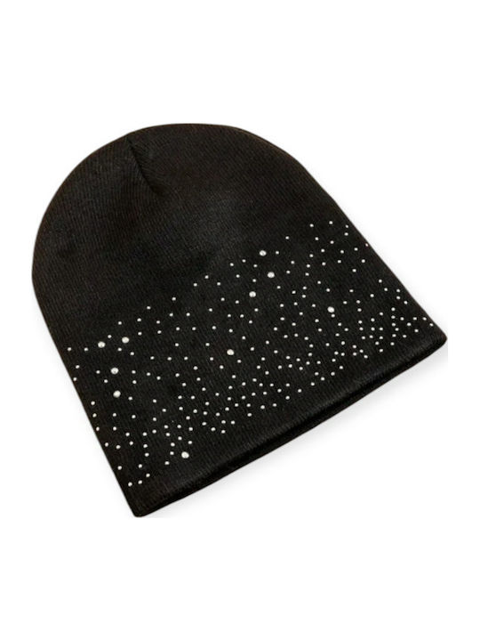 Beanie Feminin Căciulă Tricotat în culoarea Negru