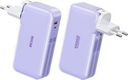 WK WP-46 Power Bank 10000mAh 22.5W με Θύρα USB-...