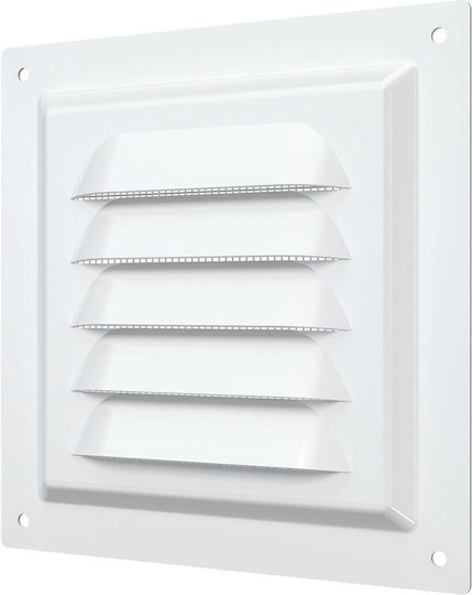 Mmotors Περσίδα Εξαερισμού 12x12cm Τετράγωνη με Σίτα