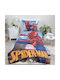 Darymex Set Kids Duvet Cover Single with Pillowcase Cotton Blue 140x200cm