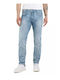 Anbass Men's Jeans Pants Elastic Light Blue