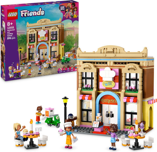 LEGO Friends Restaurant și Școala de Gătit pentru 8+ Ani 896 Bucăți