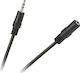 3,5-mm-Klinkenkabel Stecker-Buchse 5 m