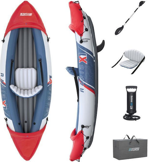 Bestway Hydro-Force Rapid X1 65176 Πλαστικό Kayak Θαλάσσης 1 Ατόμου Πολύχρωμο