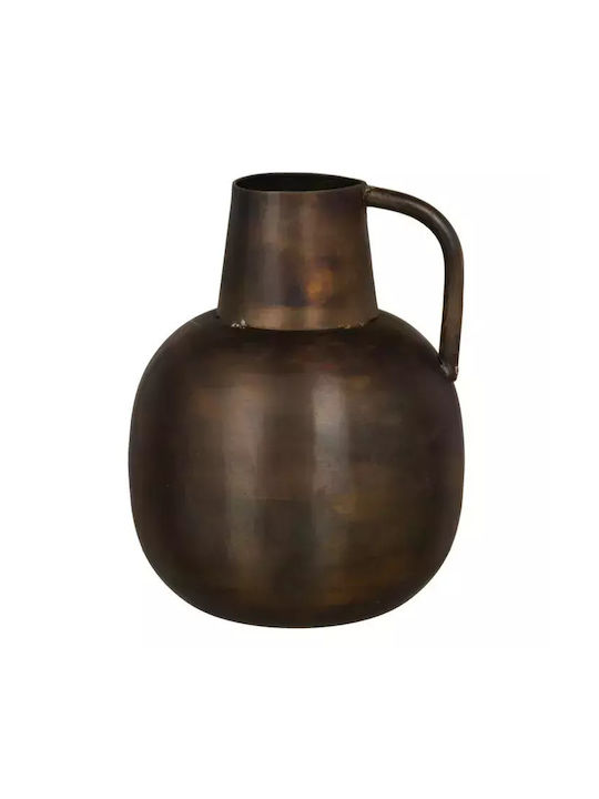 Ixia Regal Διακοσμητικό Βάζο Μεταλλικό Χρυσό 15xΥ20cm