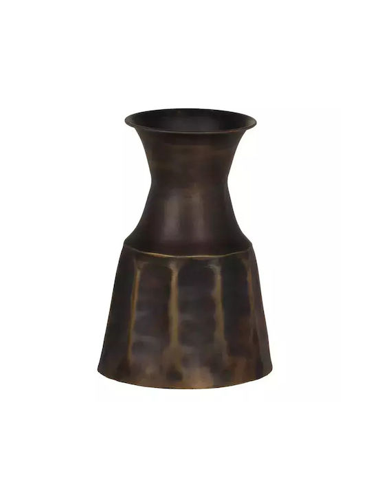 Ixia Regal Διακοσμητικό Βάζο Μεταλλικό Χρυσό 15xΥ22cm