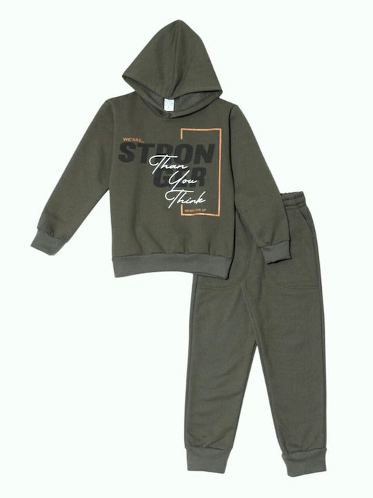 Kinder Sweatpants Set - Jogginganzug Khaki 2Stück