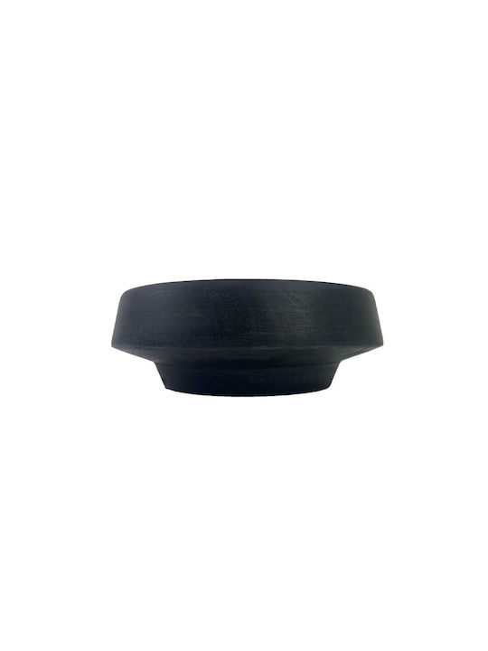 Nakaro Wood Wooden Salad Bowl Black 17x17cm