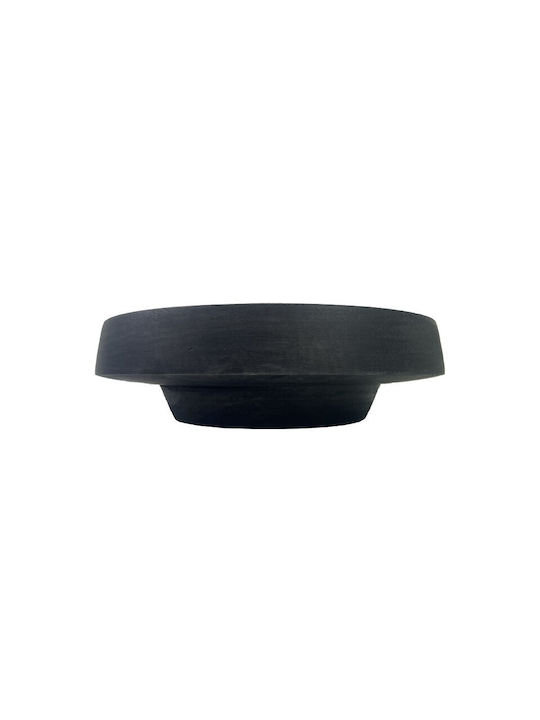Nakaro Wood Wooden Salad Bowl Black 22.5x22.5cm