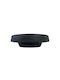 Nakaro Wood Wooden Salad Bowl Black 22.5x22.5cm