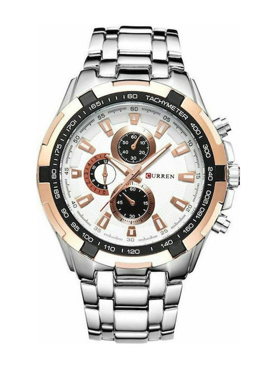 Curren Ανδρικό Ρολόι 46mm Χρονογράφος Μπαταρίας...