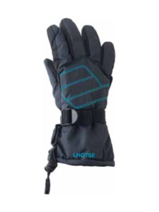 Zwar Anthracite Blue Kids Gloves Lhotse