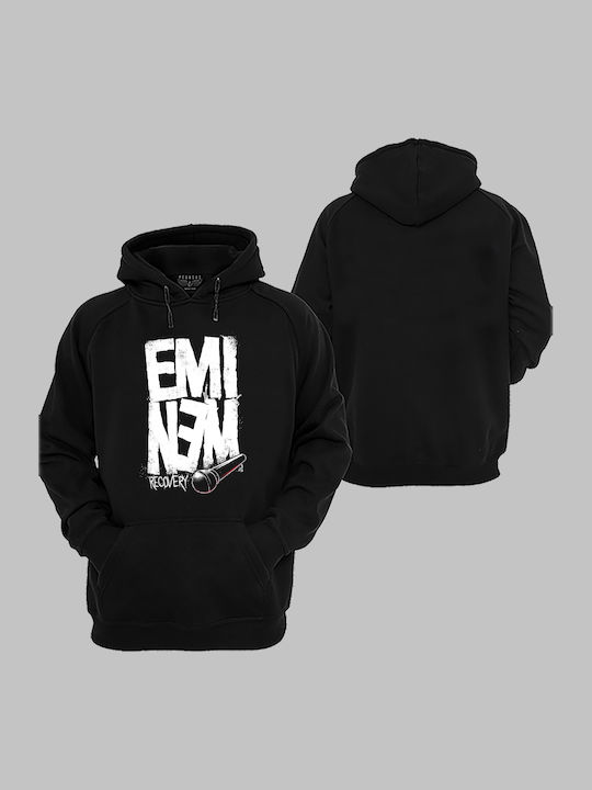 Hoodie mit Taschen für Erwachsene Schwarz von Pegasus Eminem Druck