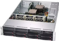 Supermicro 2u Chassis 8x 3.5" Hs Sas Sata 2x800w 80plus Titanium Wio
