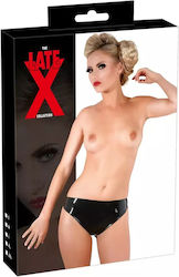 Late X Sexy Black Latex Panties M
