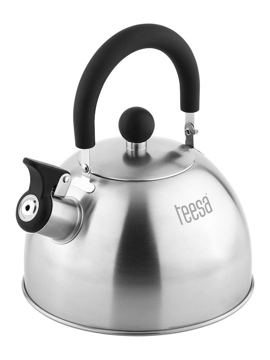 Rostfreier Stahl Teekessel Grau 1800ml