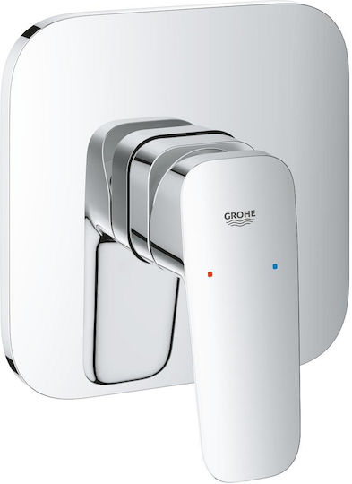 Grohe Μίκτης Μπαταρίας Εντοιχισμού για Ντουζιέρα 1 Εξόδου Ασημί 4067393010609