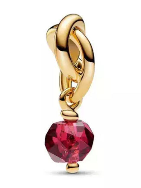 Pandora Charm με Πέτρες με Πέτρες Επιχρυσωμένο