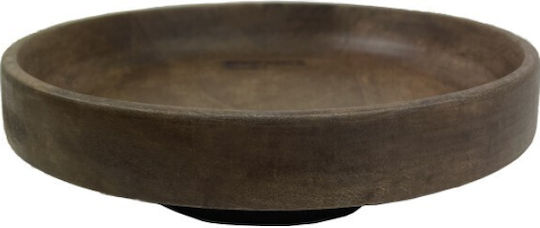 Nakaro Wood Салатна купа Дърво Кафяв 22.5x22.5см 1бр