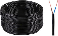 Cablu electric Omyp 2x0.75 300/300v Negru