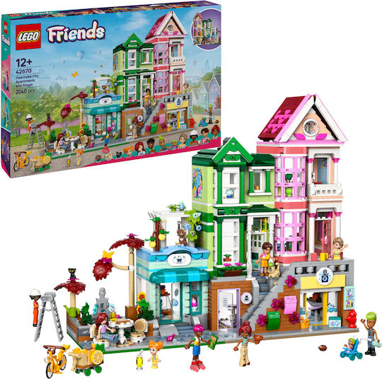 LEGO Friends Apartamente și Magazine Heartlake City pentru 12+ Ani 2040 Bucăți