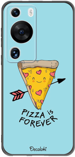 Pizza Is Forever Umschlag Rückseite Silikon Mehrfarbig (Huawei P60 Pro)