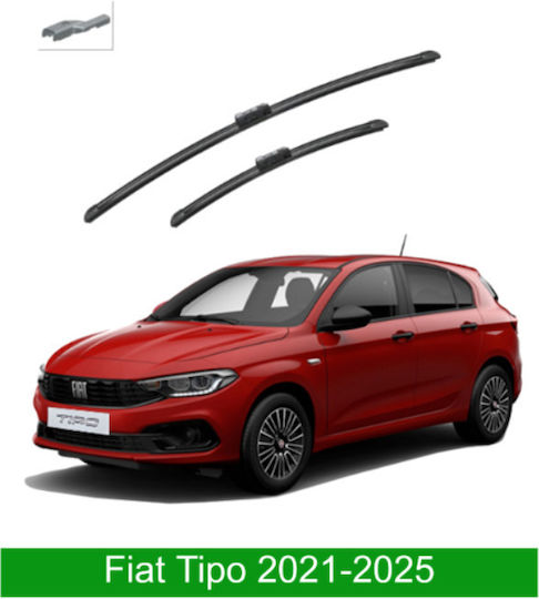 Front Wiper Blade Set Fiat Tipo 2021-2025 65cm 40cm Bosch Aerotwin 3398000166 26" & 16" 2 Pieces