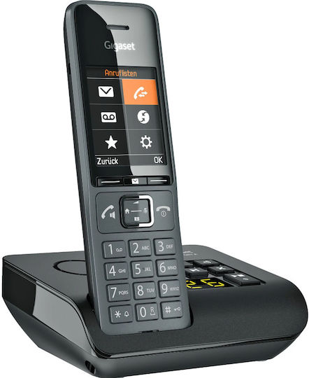 Gigaset Comfort 520a Ασύρματο Τηλέφωνο με Ελληνικό Μενού Μαύρο