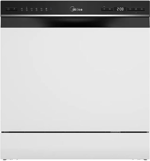Midea с Wi-Fi за 8 комплекта Ш55xВ59см. Бял