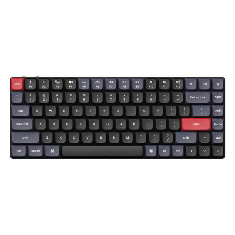 Keychron K3 Pro QMK/VIA Ασύρματο μηχανικό πληκτρολόγιο Λευκός οπίσθιος φωτισμός Καφέ διακόπτης (μαύρο)