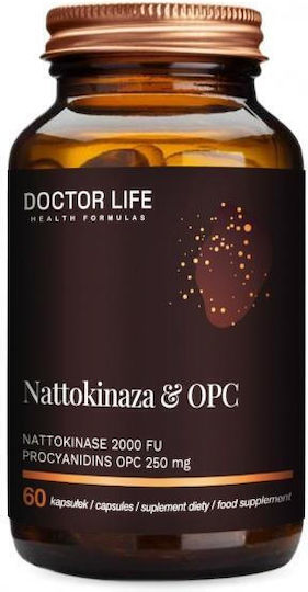 Doctor Life Nattokinase 2000 Fu & Opc 250mg Ειδικό Συμπλήρωμα Διατροφής 60 κάψουλες