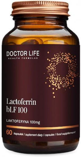 Doctor Life Lactoferrin bLF 100mg Besondere Nahrungsergänzungsmittel für die Stärkung des Immunsystems 60 Kapseln