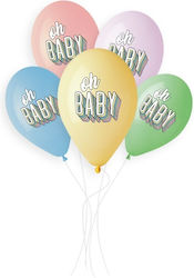 13″ Bedruckte Luftballons Oh Baby 3D Pastellfar...